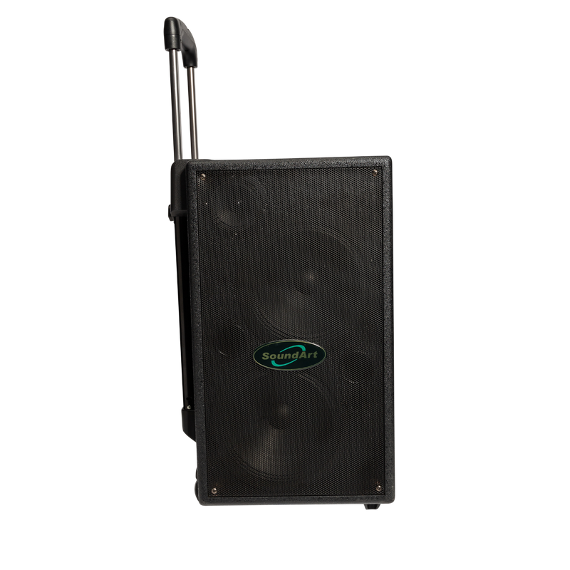 -SoundArt 100 Watt Rechargeable Wireless PA System with DVD Player-Living Music