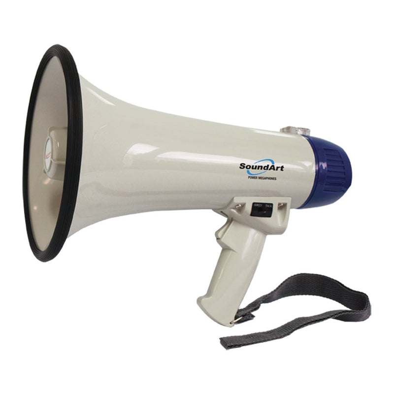 -SoundArt 15 Watt Portable Hand-Held Megaphone (Blue)-Living Music