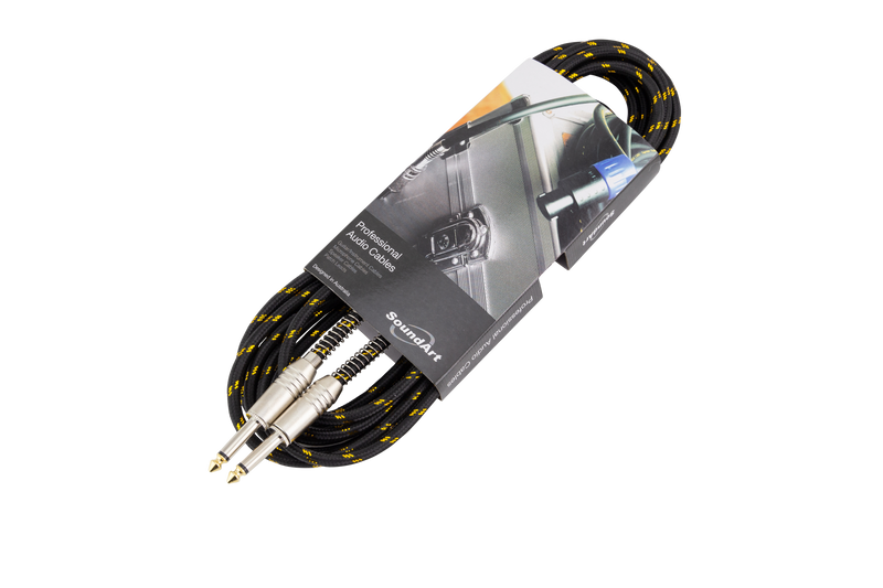 -SoundArt 6m Braided Guitar / Instrument Cable with Deluxe Plugs-Living Music