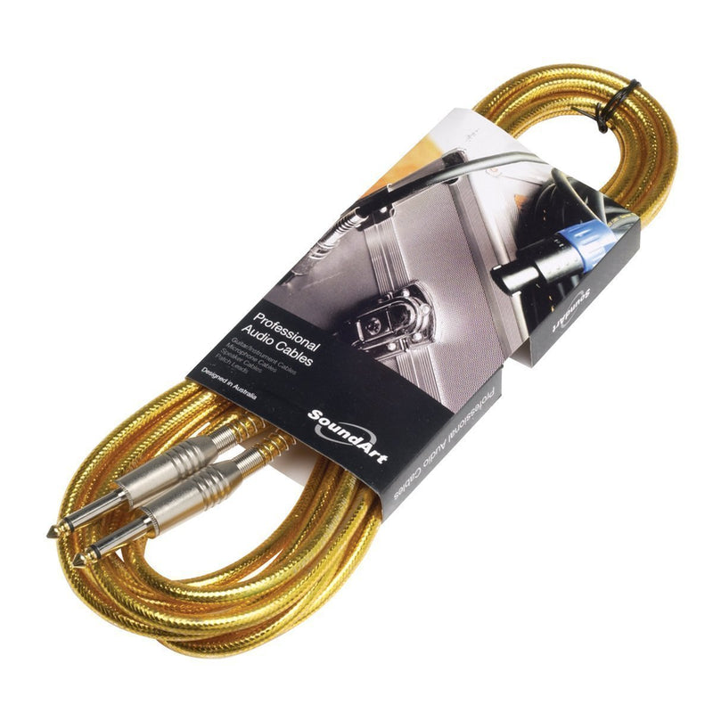 SMI-30-GLD-SoundArt SMI-30 Instrument Cable (6m Gold)-Living Music