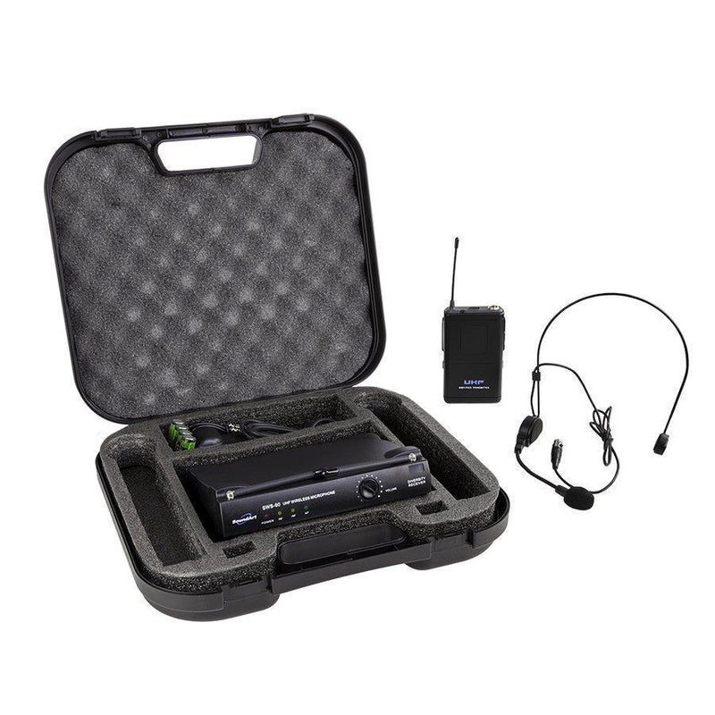 -SoundArt Single Channel Wireless Microphone System with Lapel and Headset Mics-Living Music