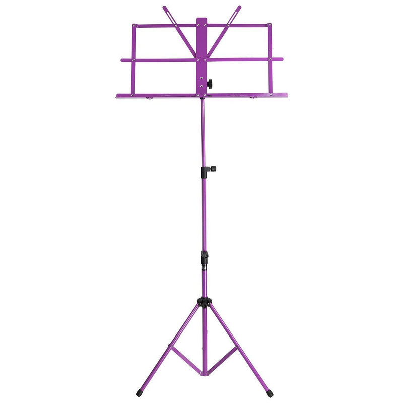 -SoundArt Traditional Folding Music Stand (Purple)-Living Music