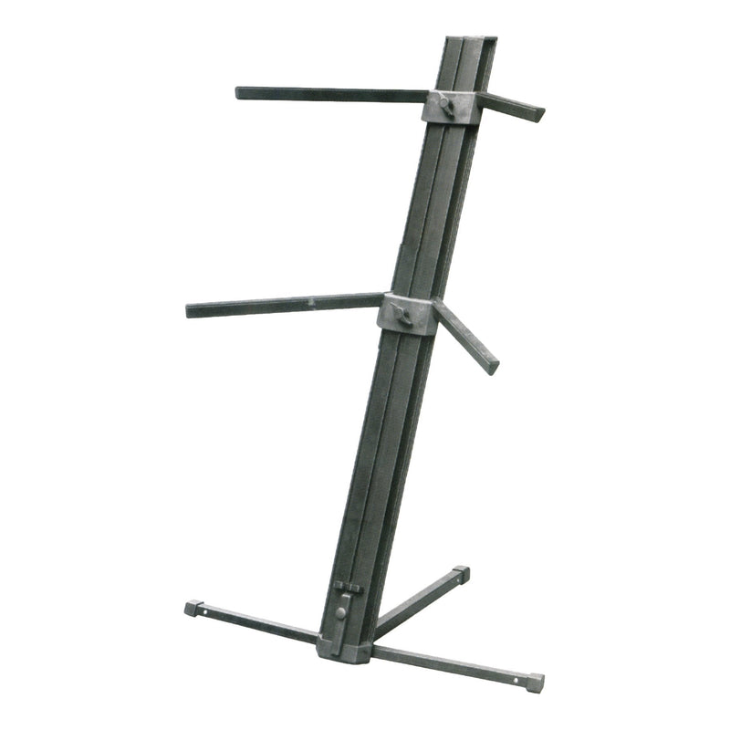 -Soundart 2-Tier Adjustable Multi-Keyboard Stand (Black)-Living Music