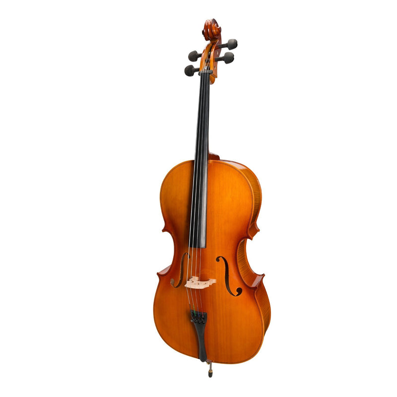 -Steinhoff 3/4 Size Student Cello Set (Natural Gloss)-Living Music