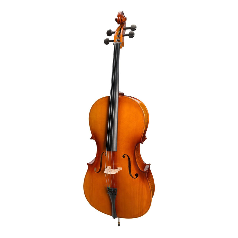 -Steinhoff Full Size Student Cello Set (Natural Gloss)-Living Music