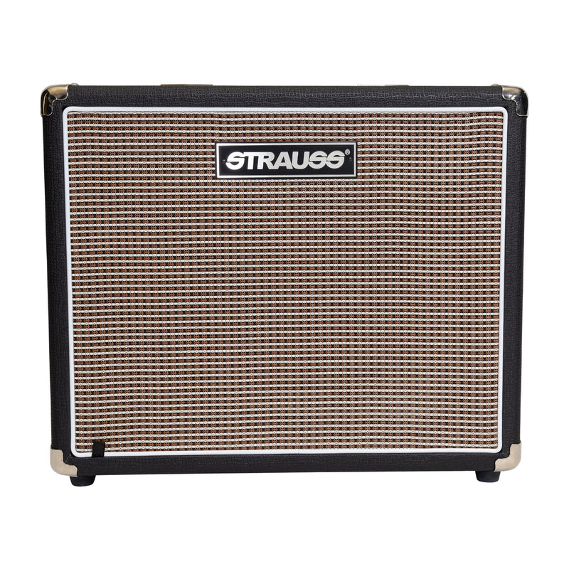 -Strauss 1x10 30 Watt Open Back Speaker Cabinet (Black)-Living Music