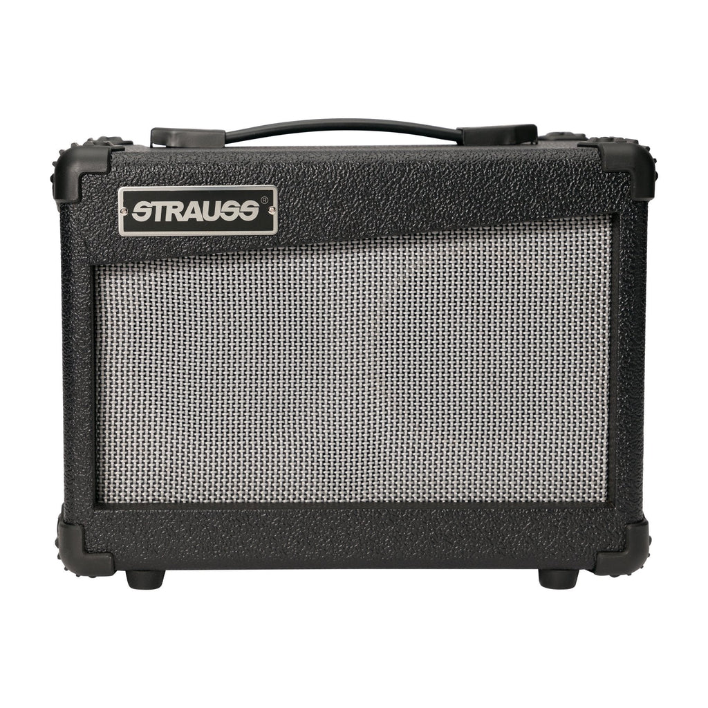 SLA-20A-BLK-Strauss 'Legacy' 15 Watt Solid State Acoustic Guitar Practice Amplifier (Black)-Living Music