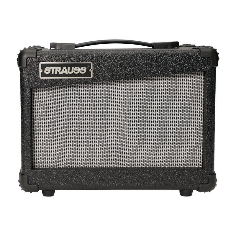 -Strauss 'Legacy' 15 Watt Solid State Acoustic Guitar Practice Amplifier (Black)-Living Music