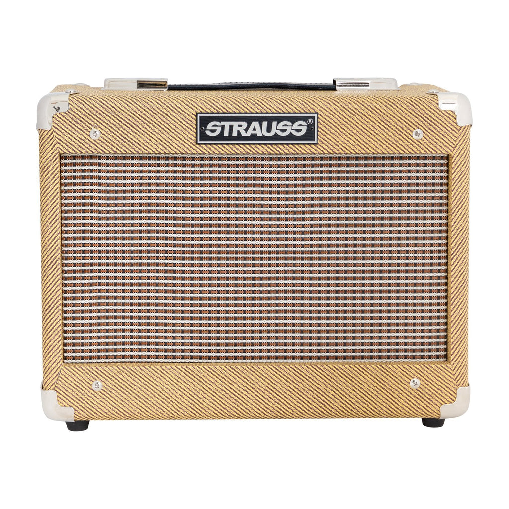 -Strauss SM-T5 5 Watt Combo Valve Amplifier (Tweed)-Living Music