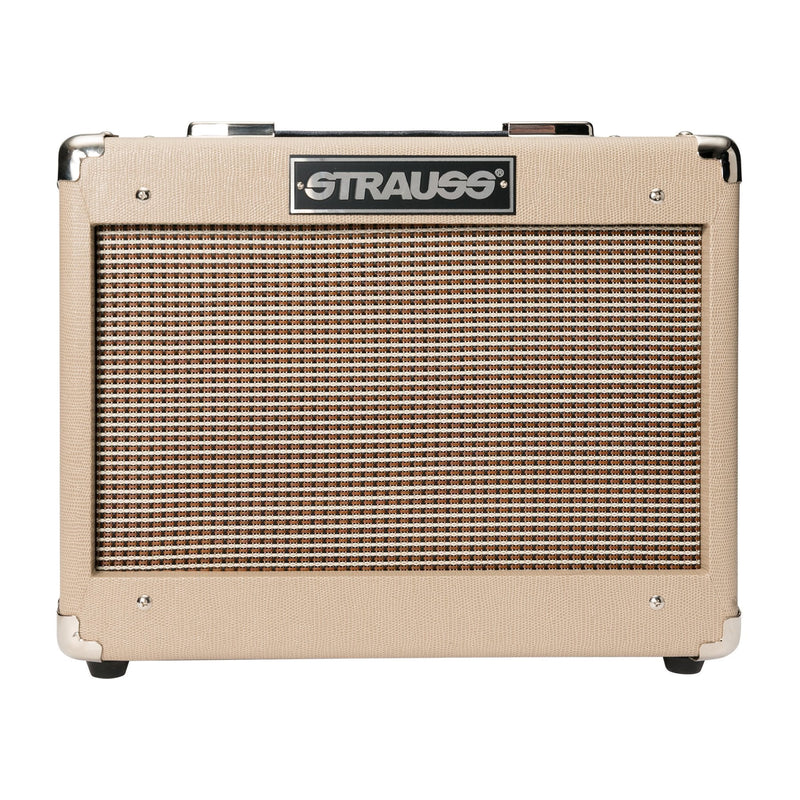 -Strauss SVT-10 10 Watt Combo Valve Amplifier (Cream)-Living Music
