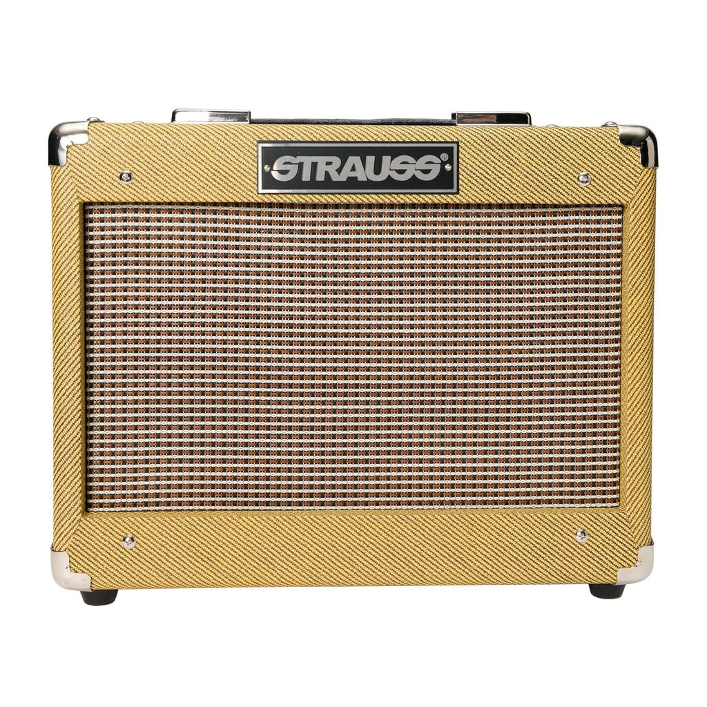 -Strauss SVT-10 10 Watt Combo Valve Amplifier (Tweed)-Living Music