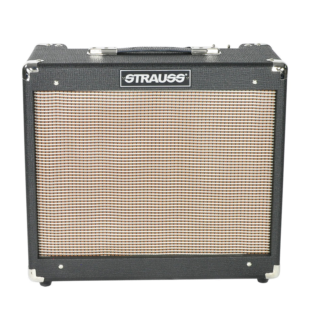 -Strauss SVT-20R 20 Watt Combo Valve Amplifier with Reverb (Black)-Living Music