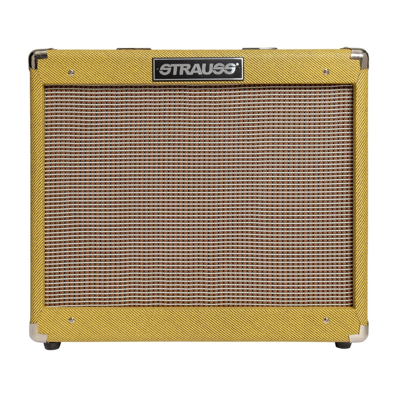 SVT-20R-TWD-Strauss SVT-20R 20 Watt Combo Valve Amplifier with Reverb (Tweed)-Living Music