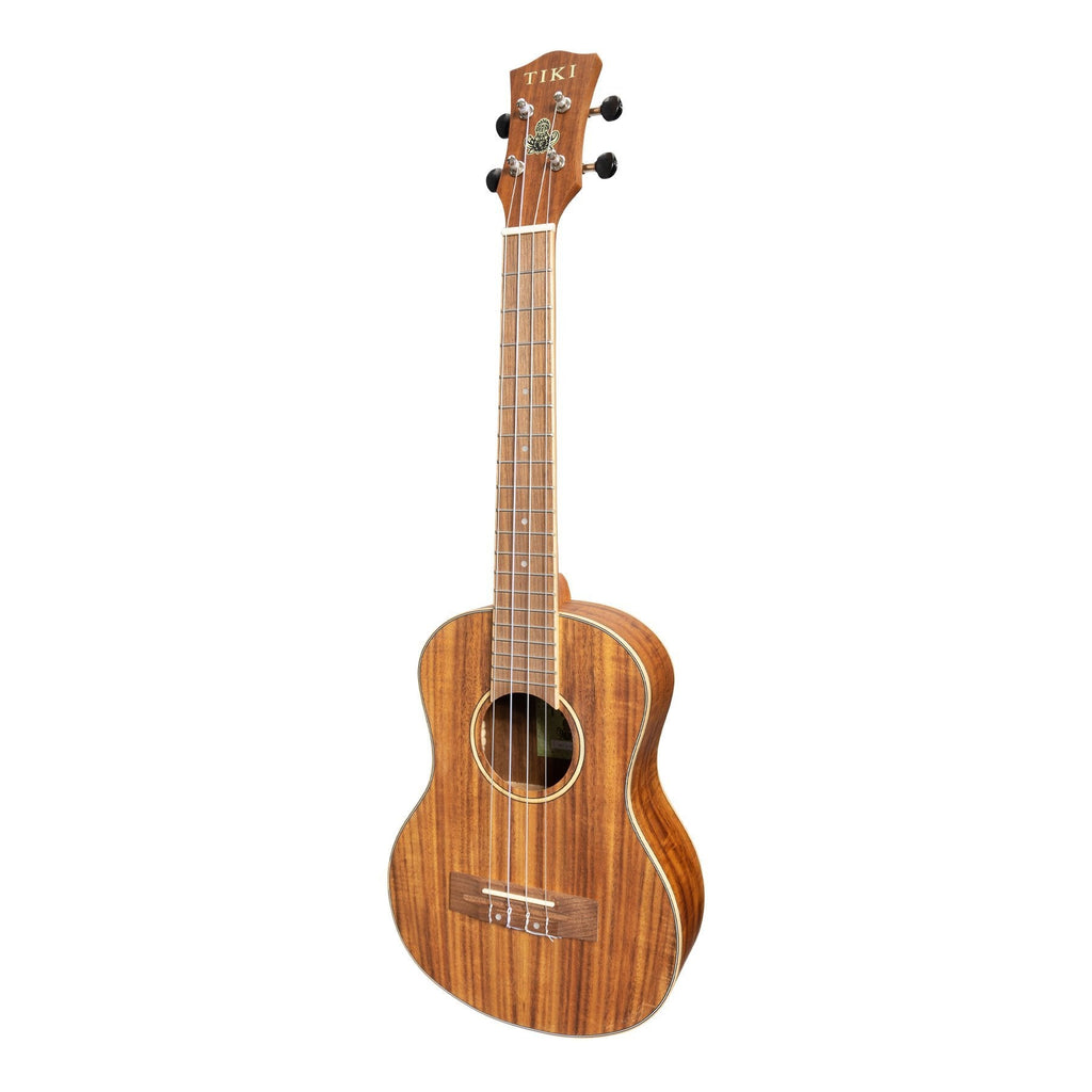 TKT-3-NST-Tiki '3 Series' Koa Tenor Ukulele with Gig Bag (Natural Satin)-Living Music