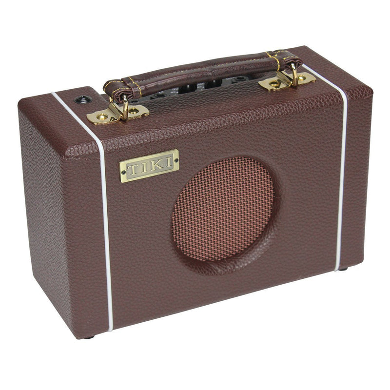-Tiki 5 Watt Portable Ukulele Amplifier (Brown)-Living Music