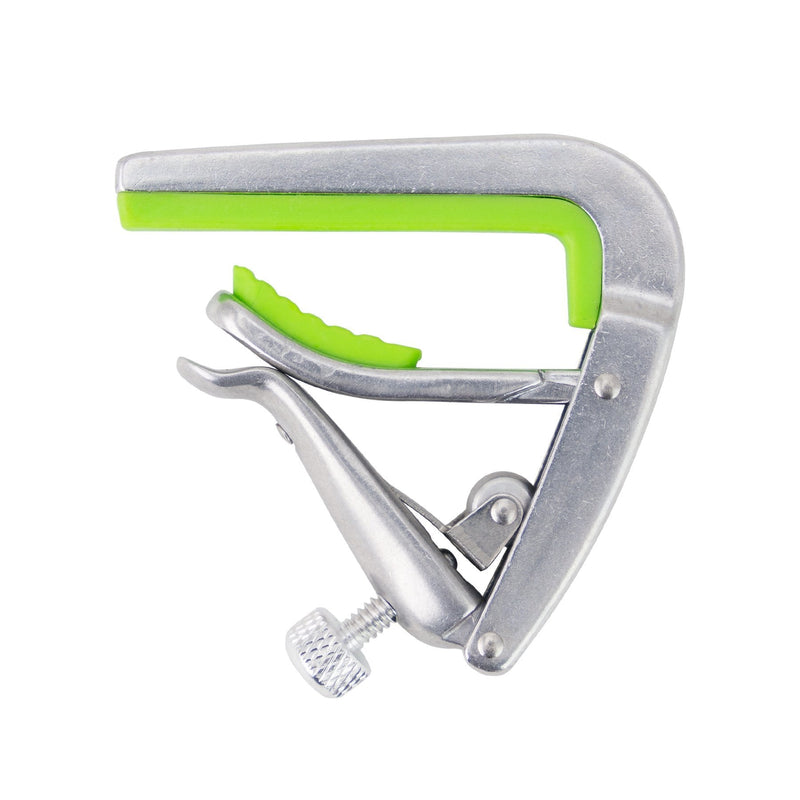 -Tiki Adjustable Roller Ukulele Capo (Silver)-Living Music
