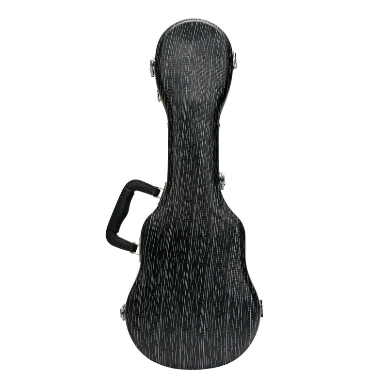 -Tiki Deluxe Shaped Soprano Ukulele Flight Case (Grey/Black)-Living Music
