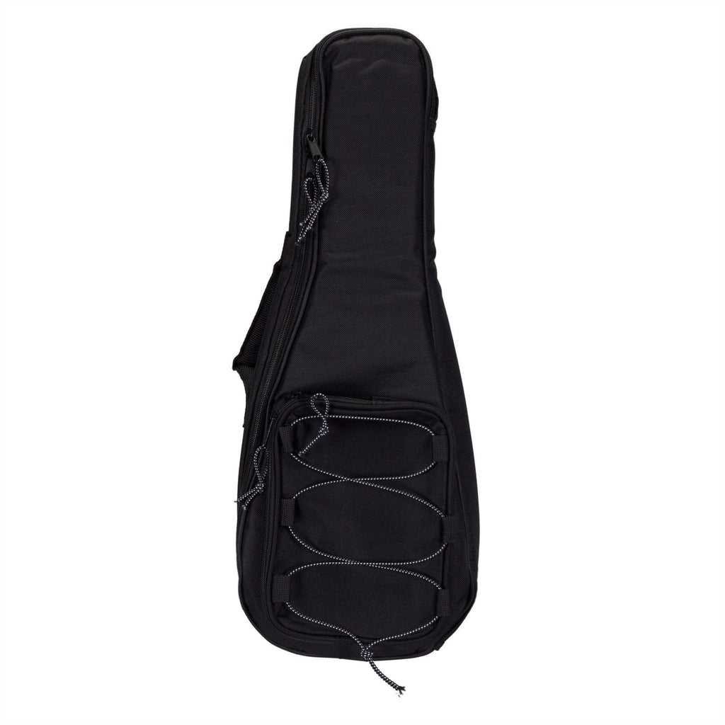 -Tiki Deluxe Soprano Ukulele Bag (Black)-Living Music