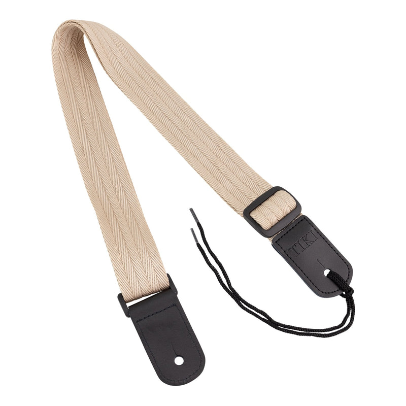 -Tiki Premium Nylon Ukulele Strap (Beige)-Living Music