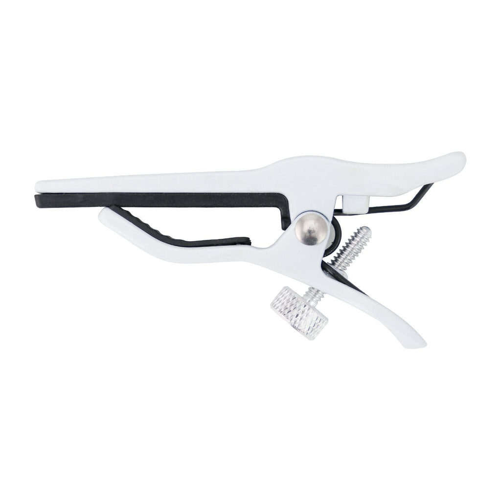 -Tiki Quick-Grip Ukulele Capo (White)-Living Music