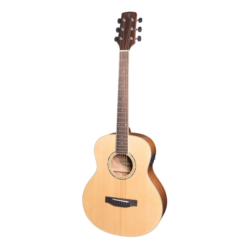 -Timberidge '1 Series' Left Handed Solid Top Acoustic-Electric TS-Mini Guitar (Natural Satin)-Living Music