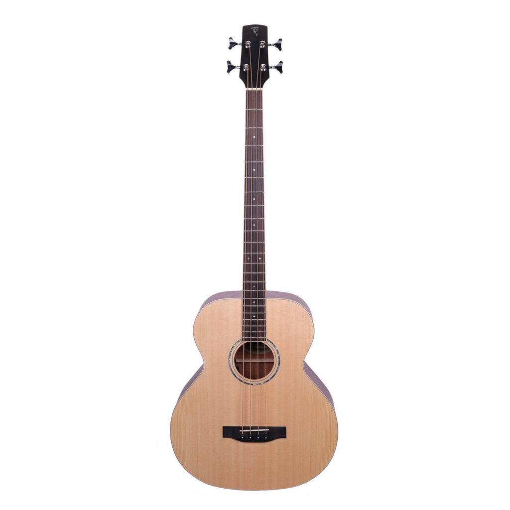 -Timberidge '1 Series' Spruce Solid Top & Mahogany Solid Back Acoustic-Electric Bass Guitar (Natural Satin)-Living Music