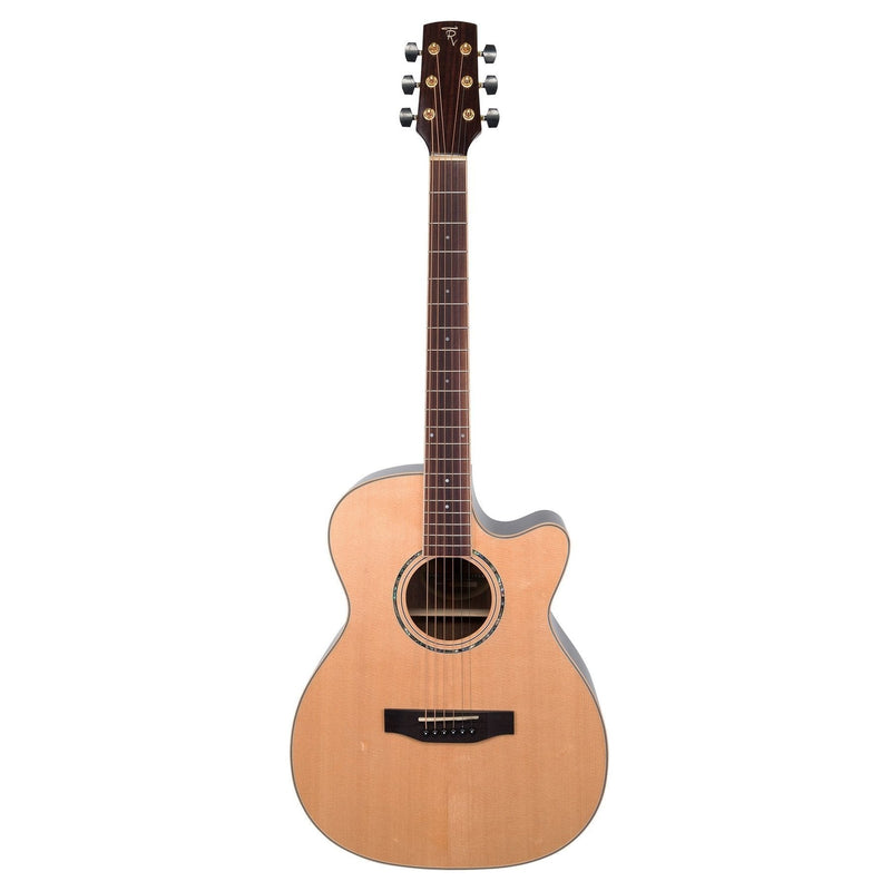 -Timberidge '3 Series' Spruce Solid Top Acoustic-Electric Small Body Cutaway Guitar (Natural Gloss)-Living Music
