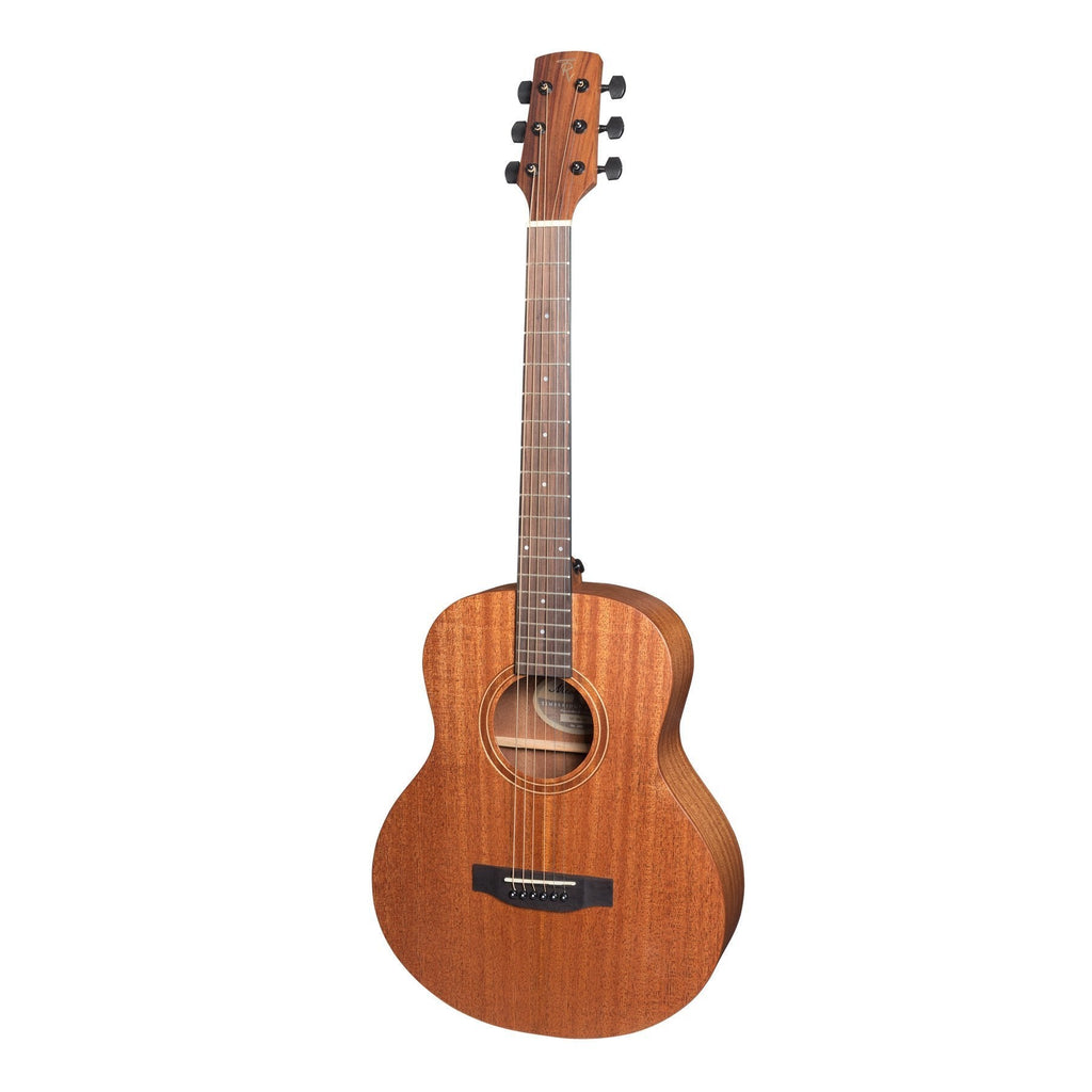 -Timberidge 'Messenger Series' Solid Mahogany Top Acoustic-Electric TS-Mini Guitar (Natural Satin)-Living Music
