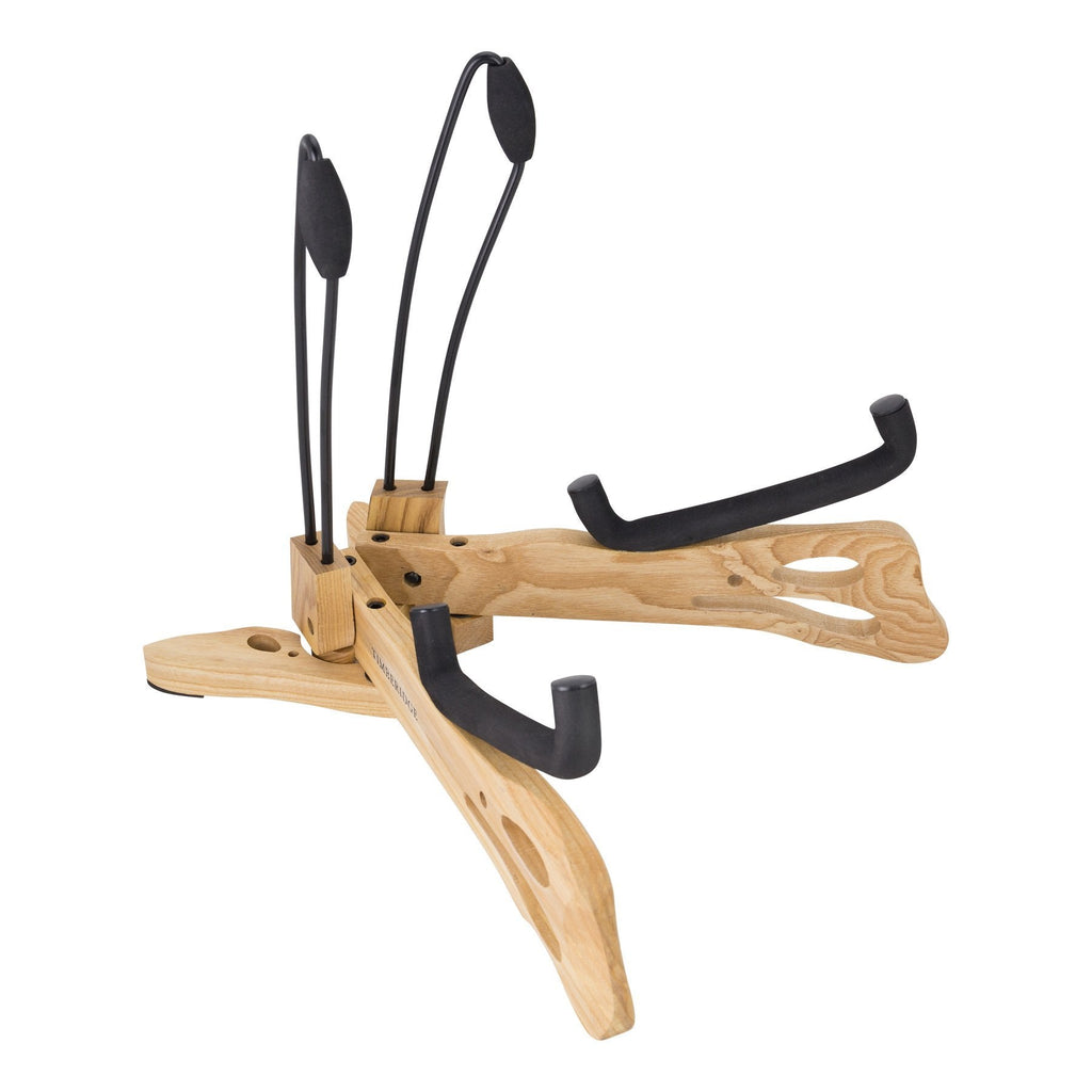 -Timberidge "Woodie" Acoustic Guitar Stand (Natural)-Living Music