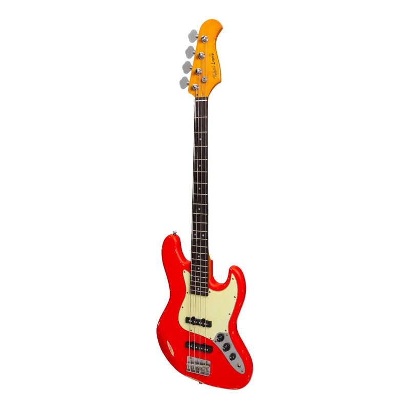 -Tokai 'Legacy Series' JB-Style 'Relic' Electric Bass (Red)-Living Music