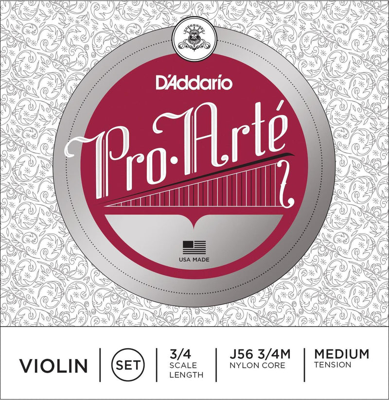 -D'Aaddario ProArte 3/4 Size Violin String Set (Medium Tension)-Living Music