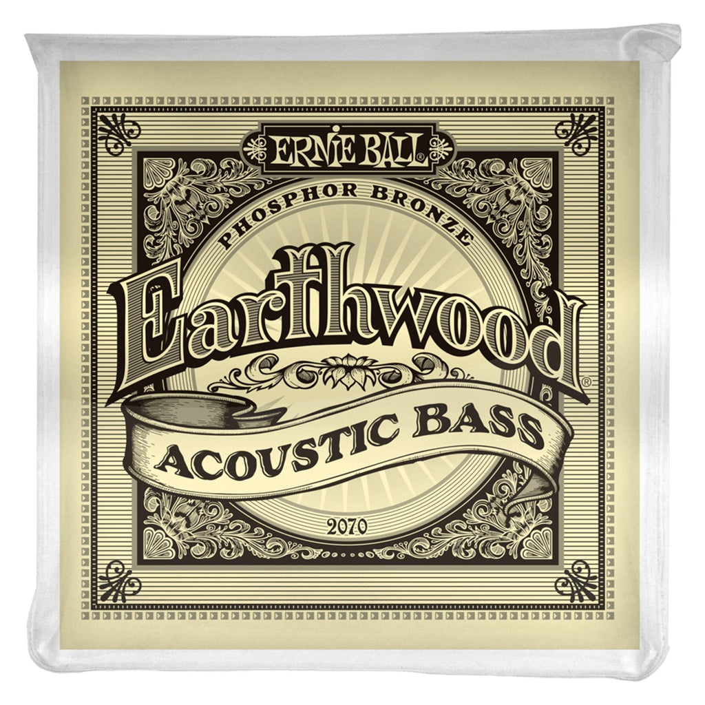 -Ernie Ball 2070 Earthwood Phosphor Bronze Acoustic Bass Guitar Strings (45-95)-Living Music