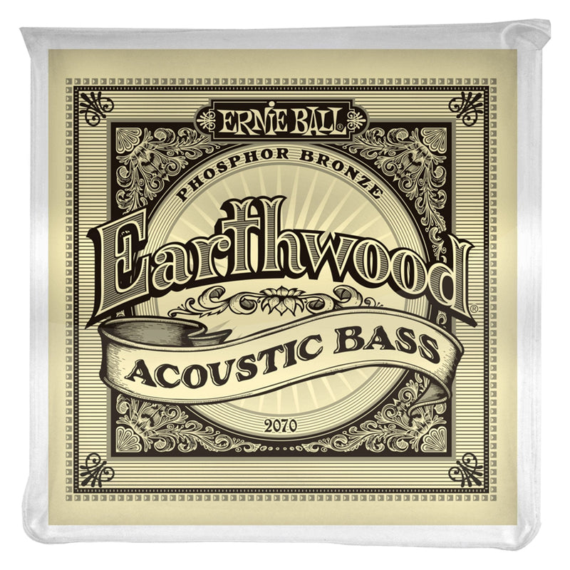 -Ernie Ball 2070 Earthwood Phosphor Bronze Acoustic Bass Guitar Strings (45-95)-Living Music