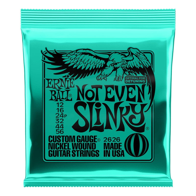 -Ernie Ball 2626 Not Even Slinky Nickel Wound Electric Guitar Strings (12-56)-Living Music