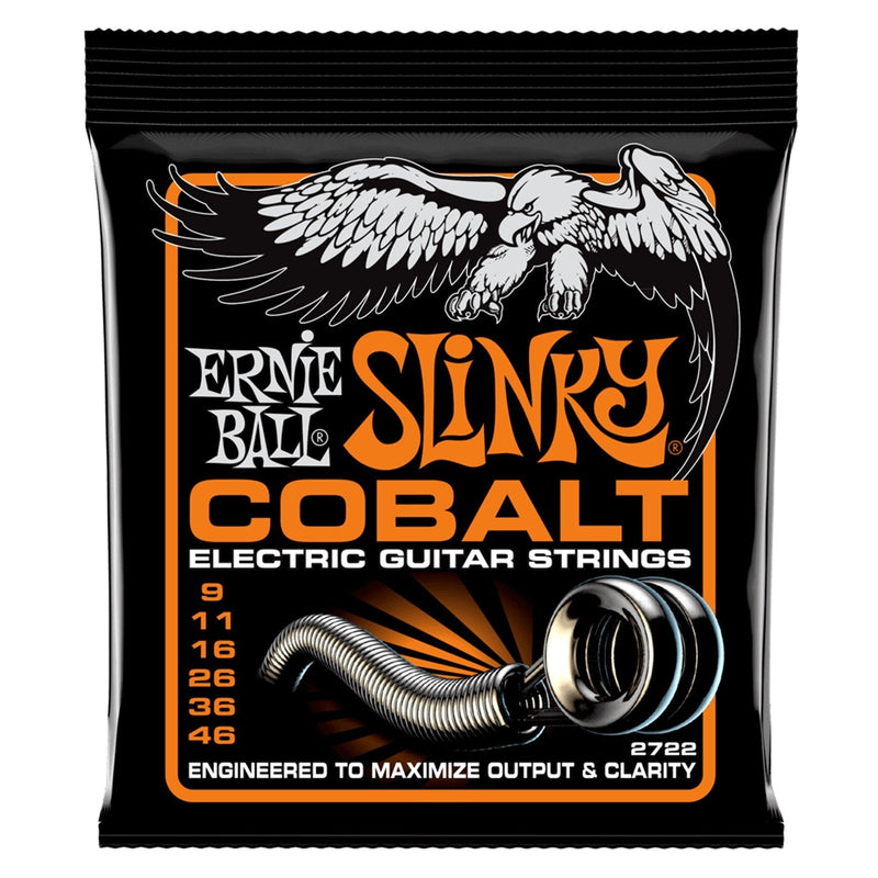 -Ernie Ball 2722 Hybrid Slinky Cobalt Electric Guitar Strings (9-46)-Living Music