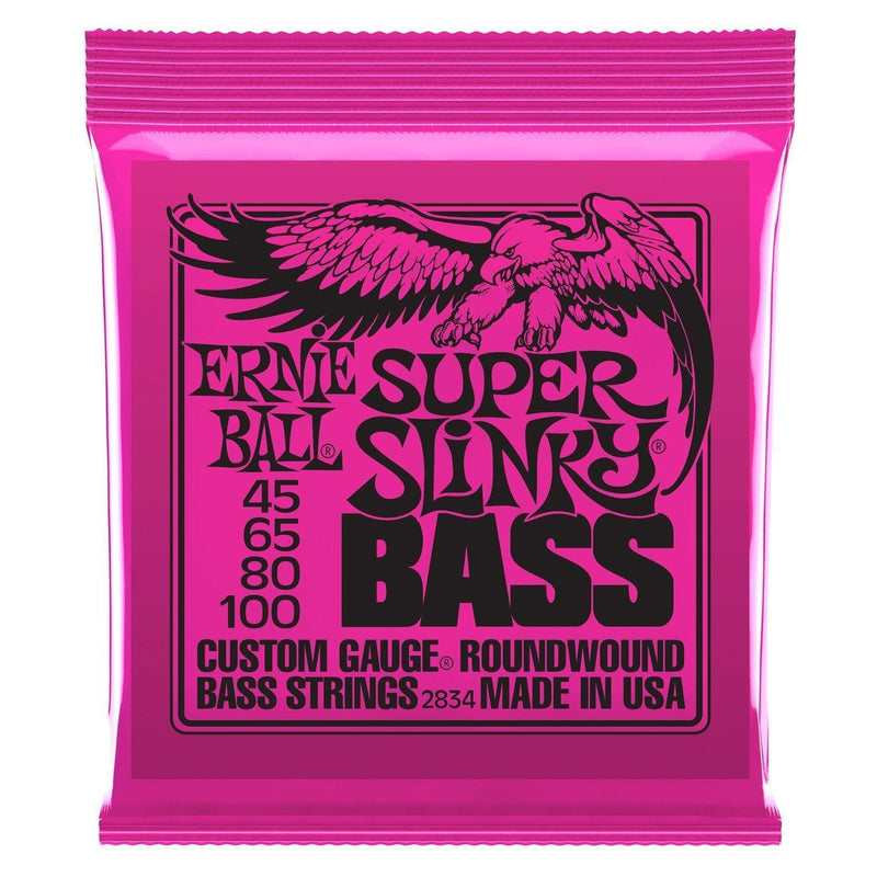 -Ernie Ball Super Slinky Nickel Roundwound Electric Bass Strings 2834-Living Music