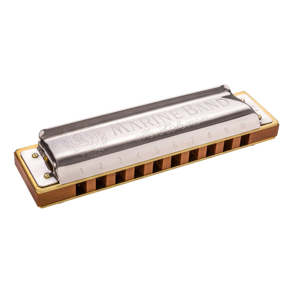 15-M1896096X-Hohner 'Marine Band 1896' Diatonic 10 Hole Harmonica (Key of Ab)-Living Music