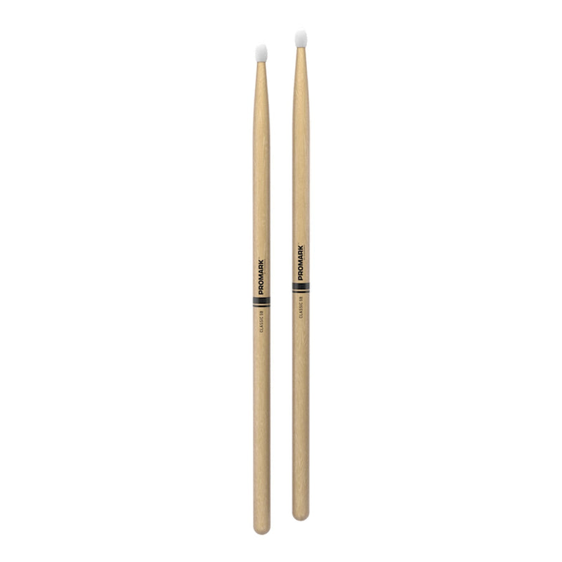 -Promark Classic 5B Hickory Nylon Tip Drumsticks-Living Music