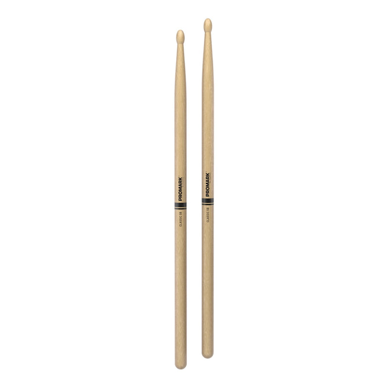-Promark Classic 5B Hickory Wood Tip Drumsticks-Living Music