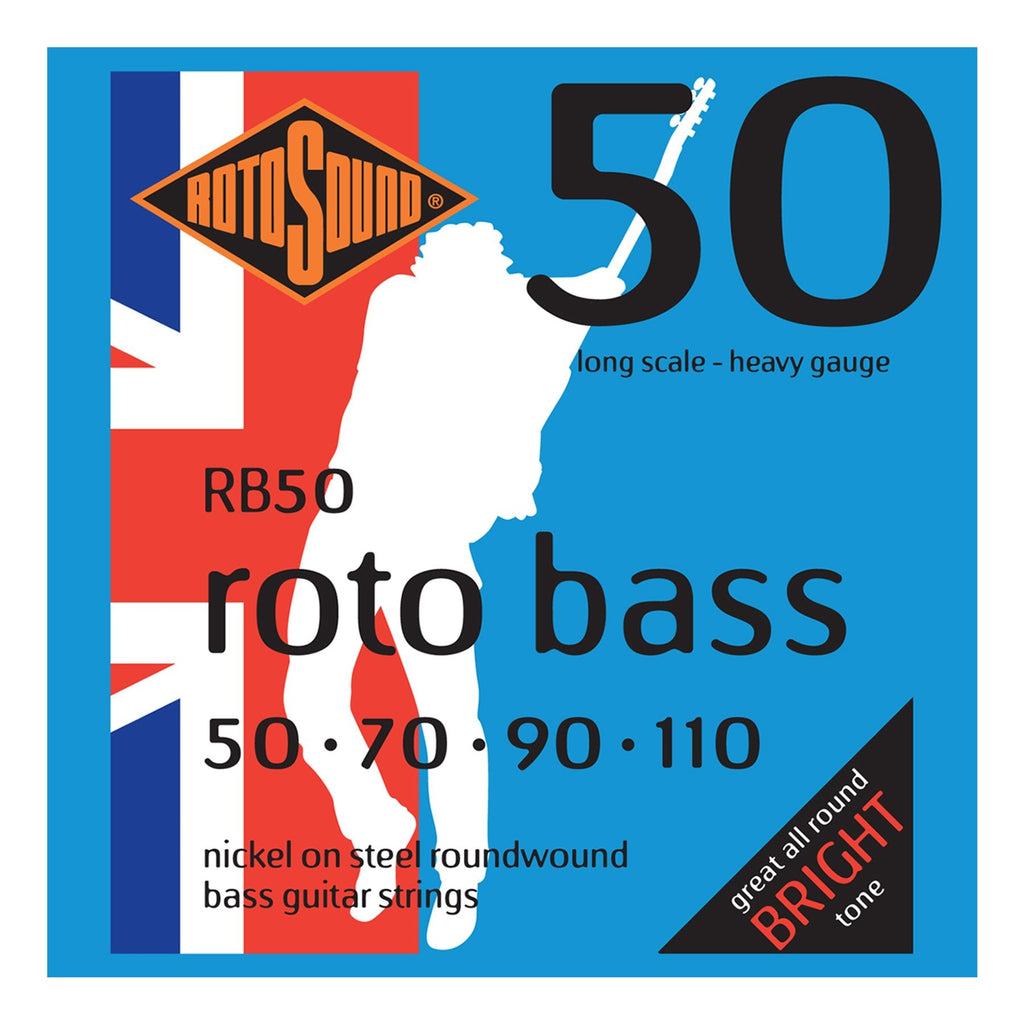RB50-Rotosound RB50 Rotobass Heavy Nickel on Steel Bass Guitar Strings (50-110)-Living Music