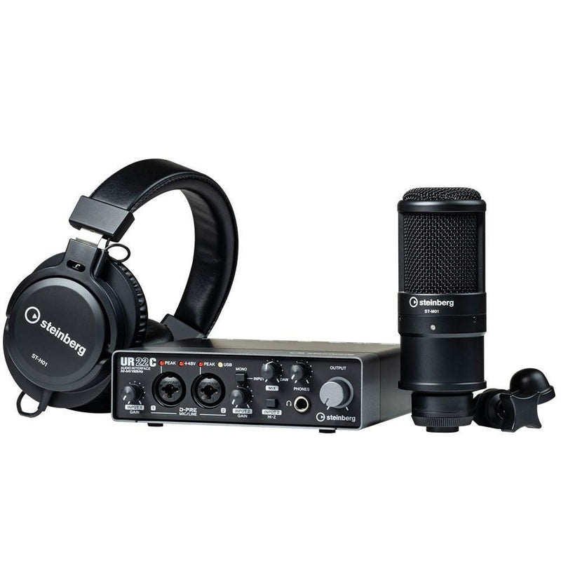 -Steinberg 'UR22C' Recording Pack with USB Interface, Headphones, Mic and Software-Living Music