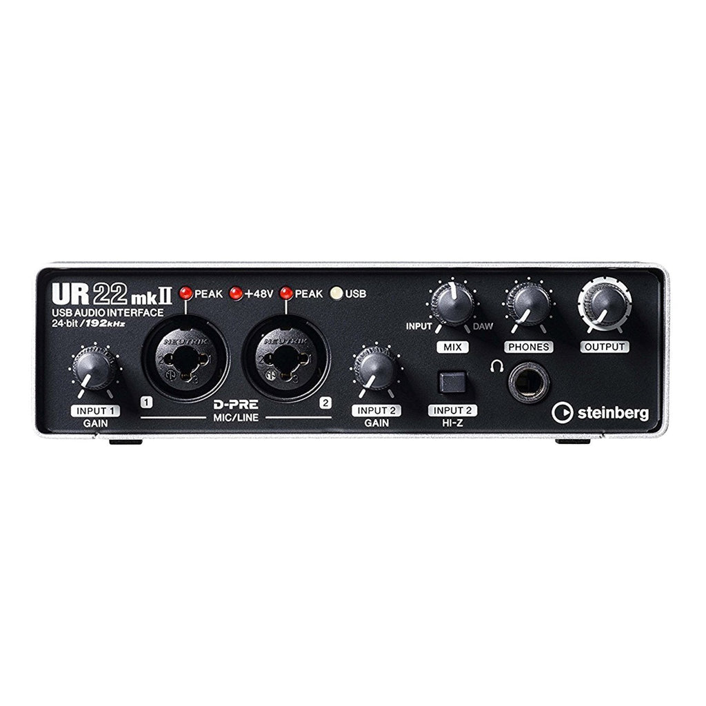-Steinberg 'UR22MKII' 2-Channel USB Audio and MIDI Interface with Cubase AI-Living Music