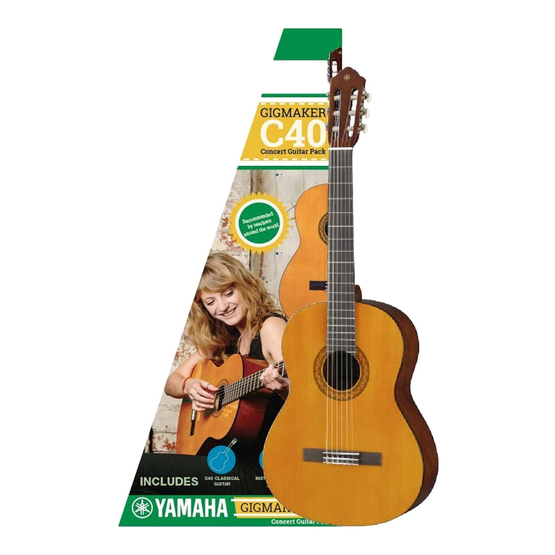 GIGMAKERC40-Yamaha Gigmaker C40 Full Size Beginner Classical Guitar Pack-Living Music