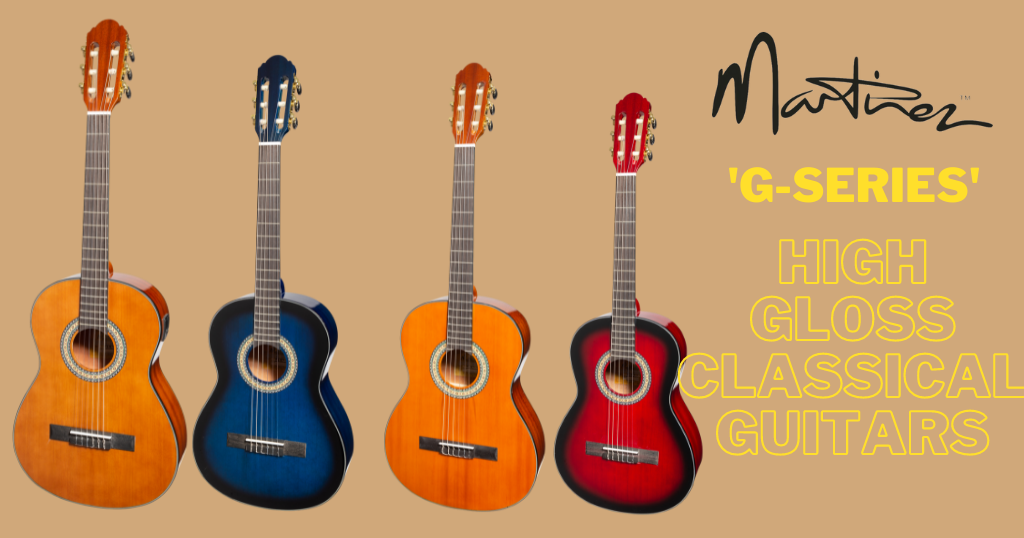 New Martinez 'G-Series' High Gloss Classical Guitars Now Available