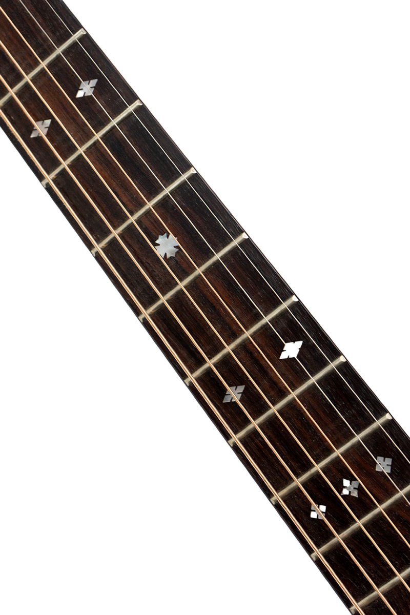 -Saga A1GCE All Solid Spruce Sapele Acoustic-Electric Guitar (Natural)-Living Music