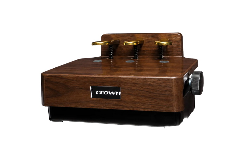 -Crown Piano Pedal Extender Riser (Walnut)-Living Music
