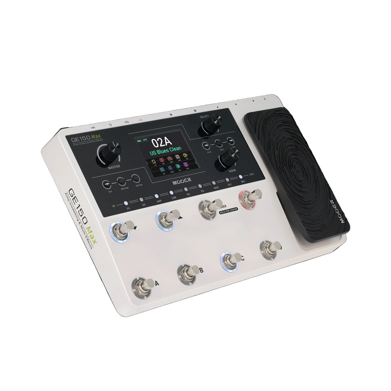 -Mooer GE-150 Max Guitar Multi-Effects Processor (White)-Living Music