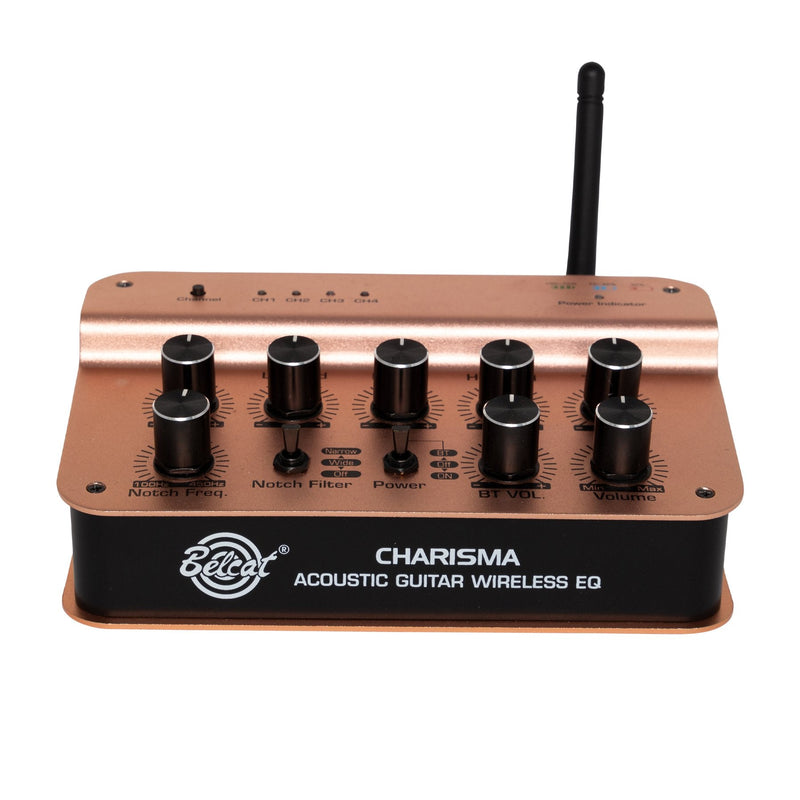 BEL-CHARISMA-Belcat 'Charisma' Wireless Acoustic Guitar Preamp with UHF Reciever and Carry Case-Living Music