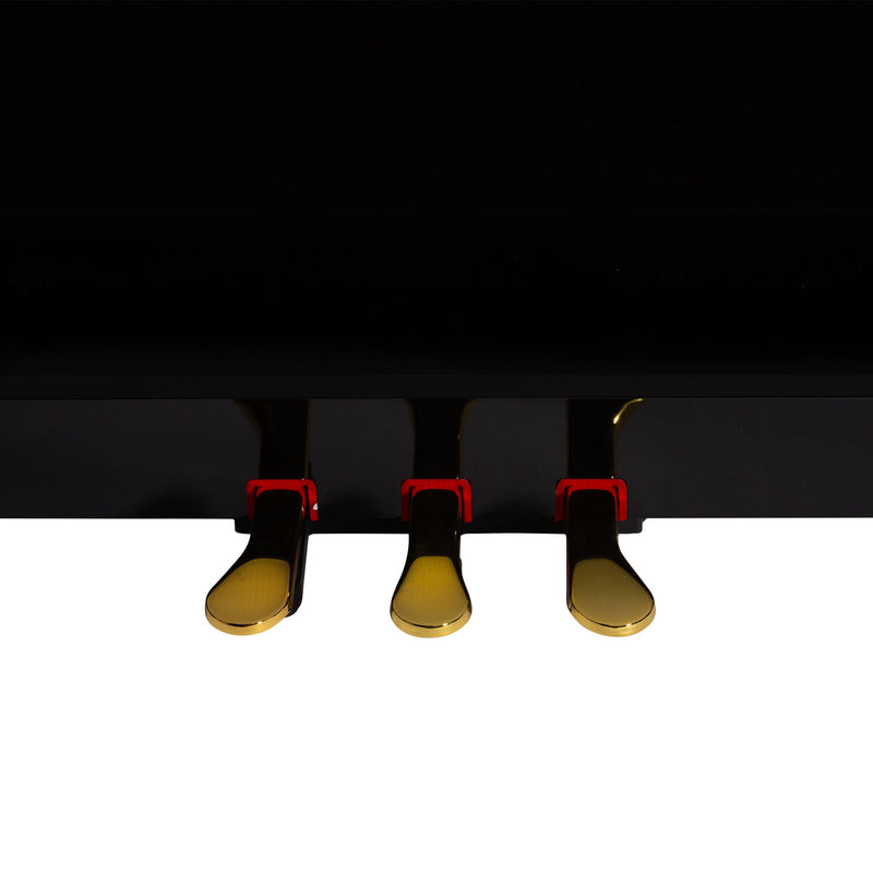 -CROWN CDP-901-BLK UPRIGHT DIGITAL PIANO (Gloss Black)-Living Music