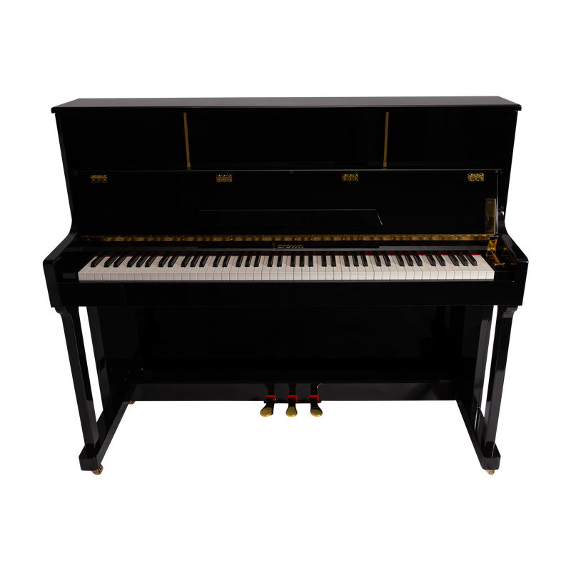 -CROWN CDP-901-BLK UPRIGHT DIGITAL PIANO (Gloss Black)-Living Music